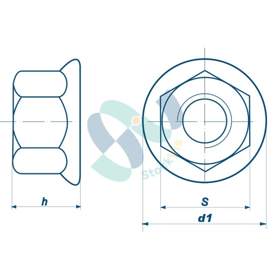 DIN 6923 M18 Classe 8 Zingué bleu