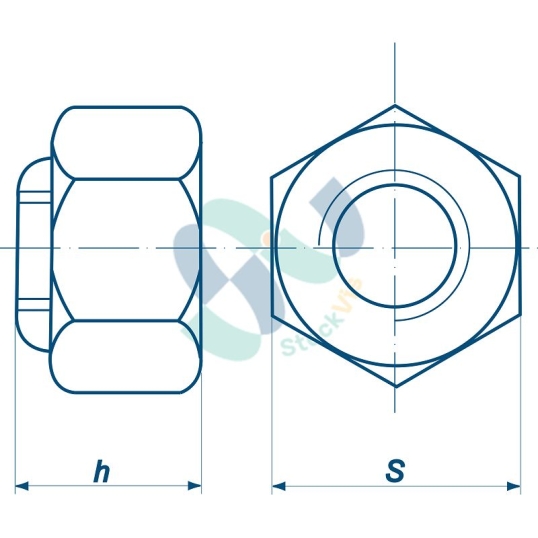 ECROU ASME B18.16.6 5/8 UNF GR8 ZING