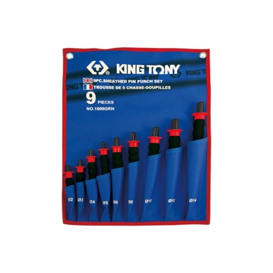 Jeu de 9 chasse-goupilles gainés 2-14mm finition brunie