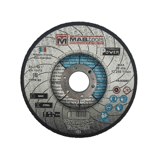 Disque Tronc 125X3.2X22.23 ACIER/INOX power