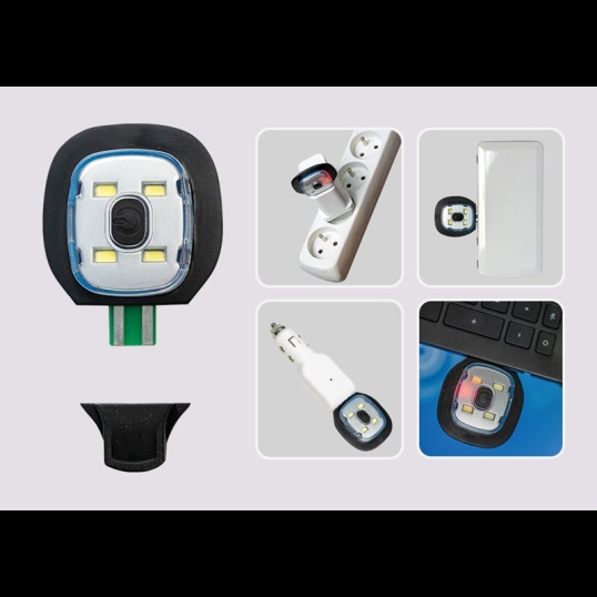 Bonnet avec lampe frontale LED intégrée (170 lm)