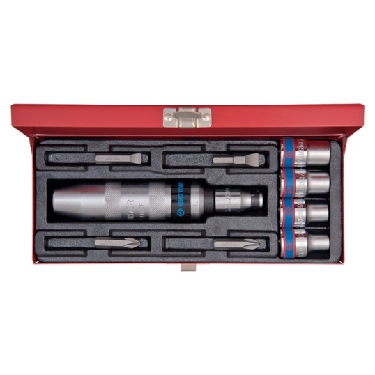 Coffret de tournevis à frapper et accessoires - 10 pièces