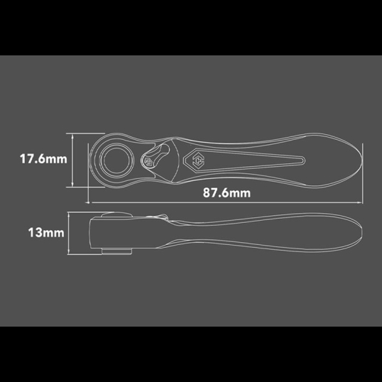 Coffret d'embouts de vissage et mini cliquet 1/4" Série Atom