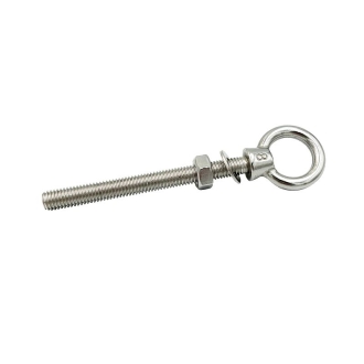 PITON OEIL FILETE AVEC ECROU M8X80 INOX A4