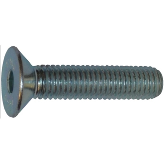 DIN 7991 M6X10  CL 10.9 Zingué bleu