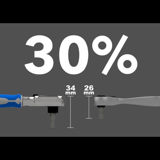 Coffret d'embouts de vissage et mini cliquet 1/4" Série Atom