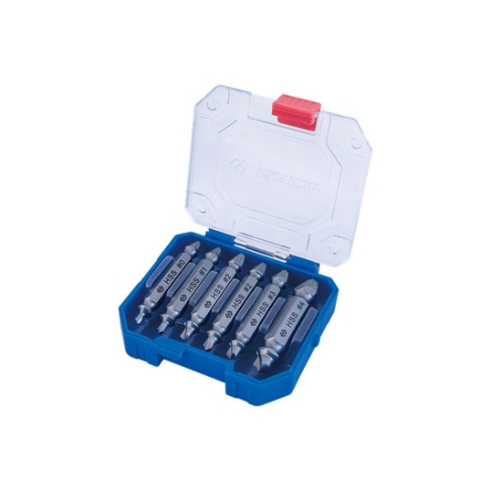 Coffret d'extracteurs de vis à double extrémité - 6 pièces