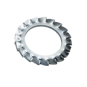 ROND.EVENT. DIN 6798A, DENT.EXT. M6 ZING(6.4X11X0.7)