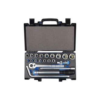 COFFRET DOUILLES ET ACCESSOIRES 1/2" 21PCS