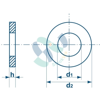 ANSI B18-22-1 ROND PLT 1" ZJ